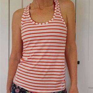 Athleta Striped Racer Back Tank
